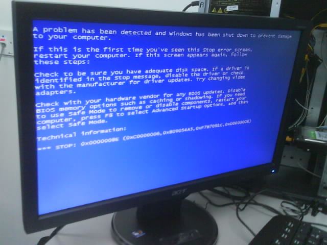 Синий экран смерти (BSOD)